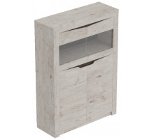 Шкаф-витрина Соренто двухдверный дуб бонифаций Шкаф-витрина Соренто двухдверный дуб бонифаций